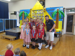 Year 1&2 team in assembly