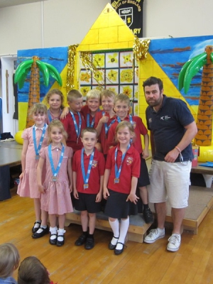 Year 1&2 team in assembly