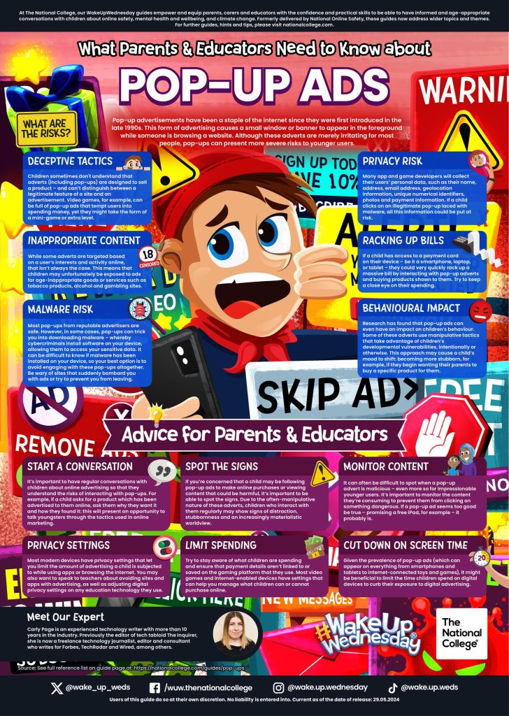 Online Safety Tips – Pop Ups | Elvington Church of England Primary School