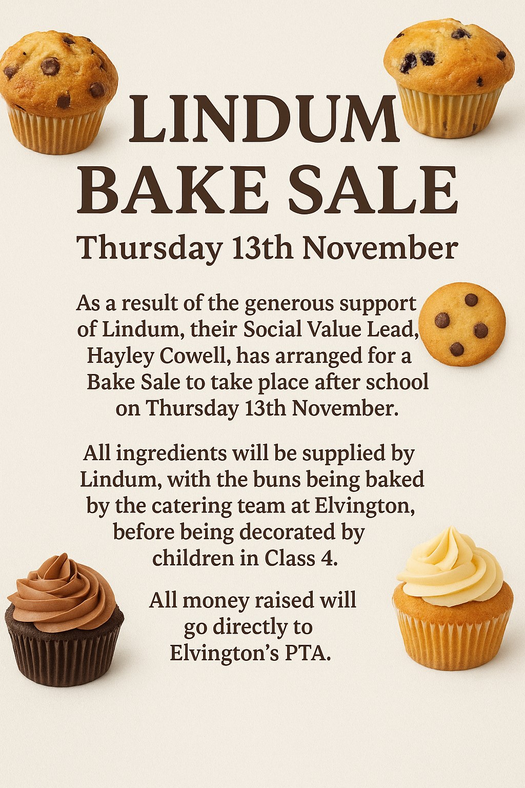 Lindum Bake Sale
